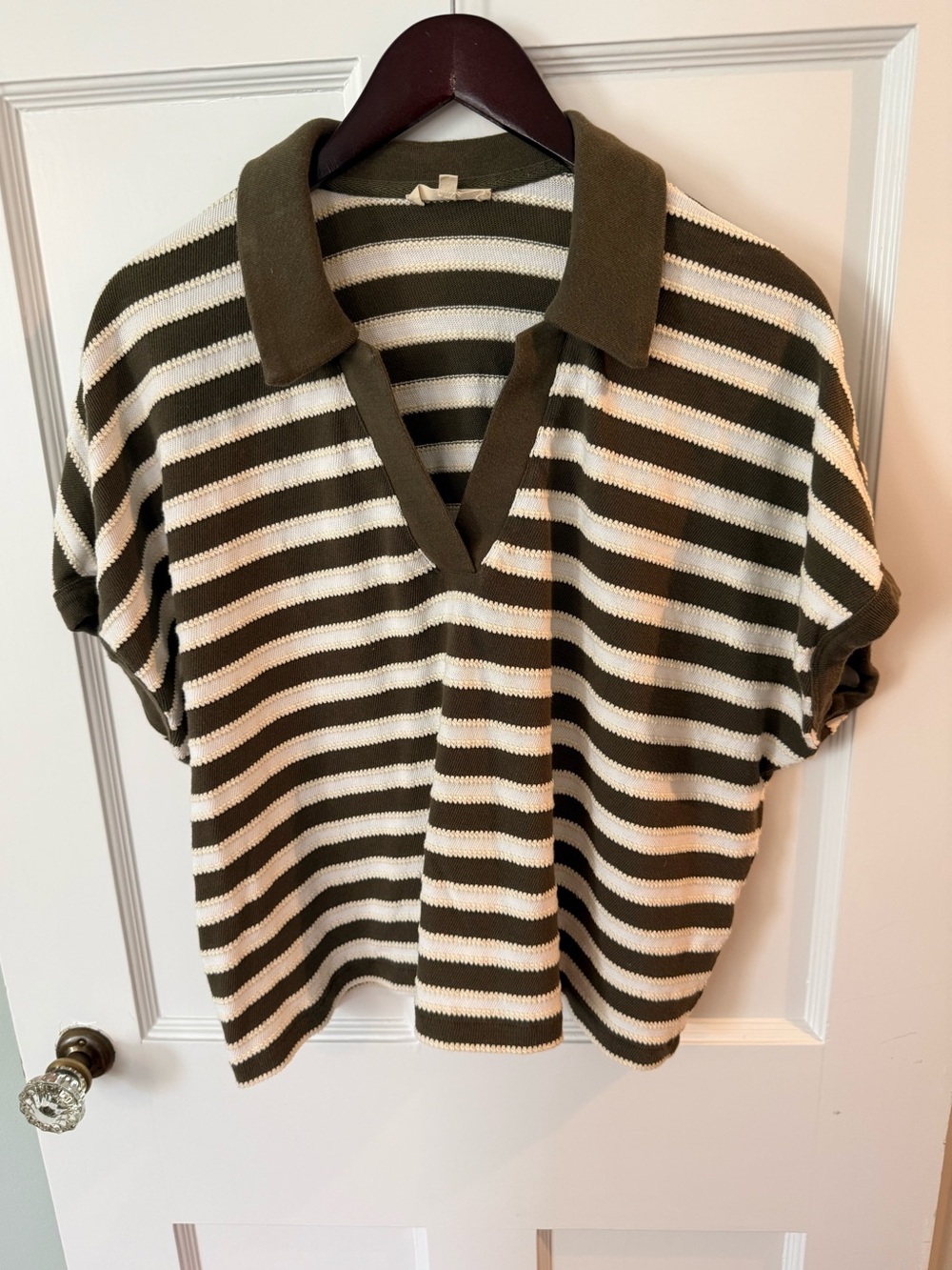 Madewell relaxed vneck polo shirt XL